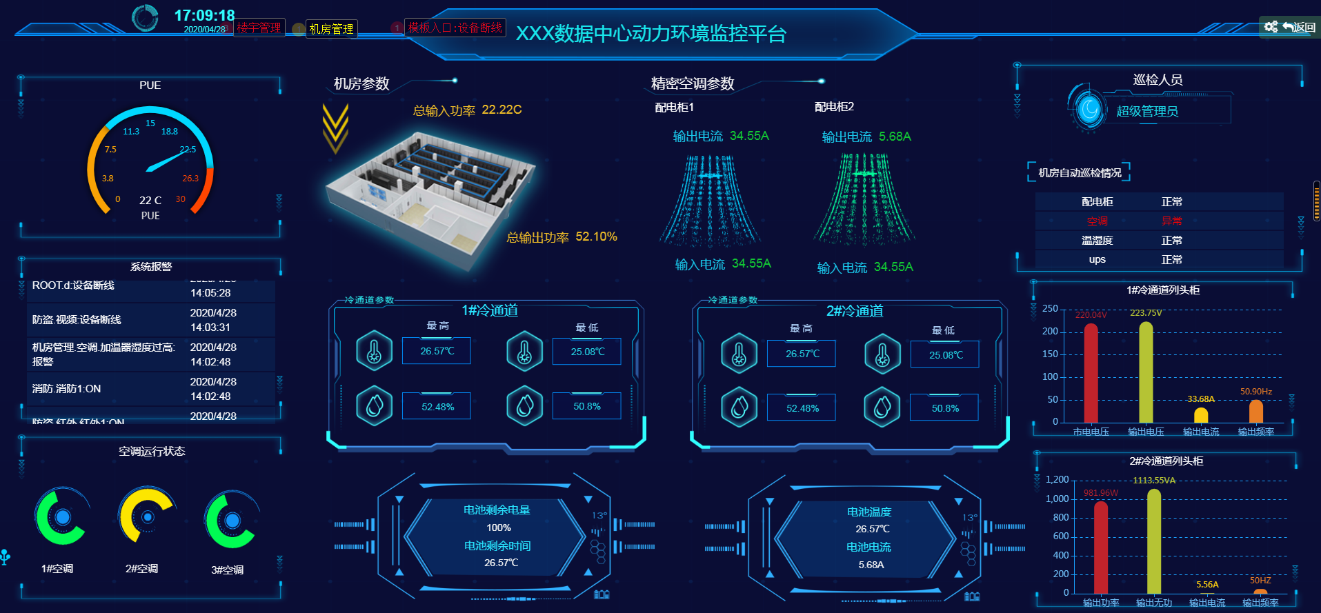 集成监控中心主机接口