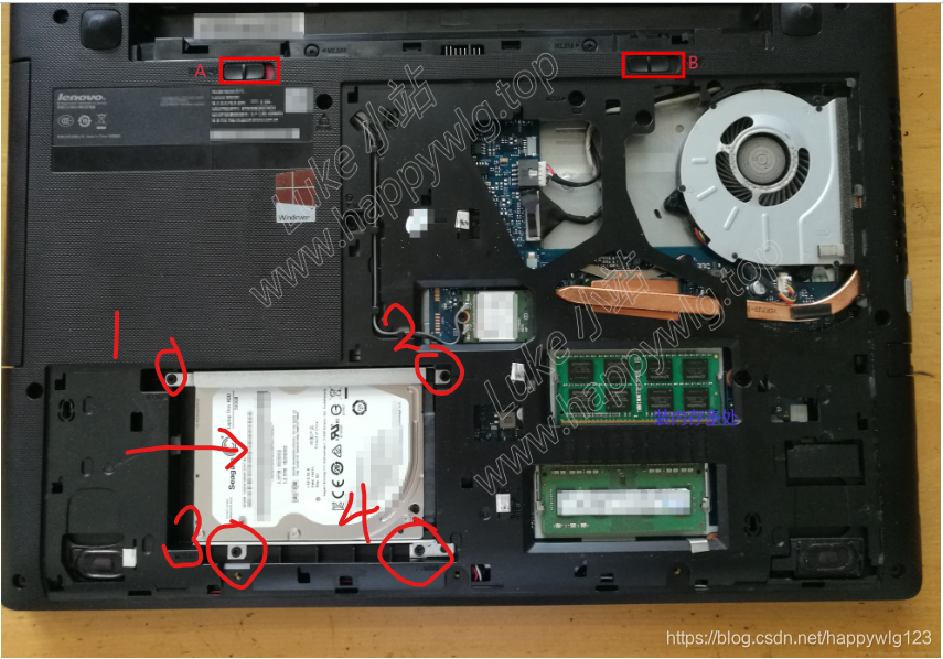 联想主机硬盘具体装法