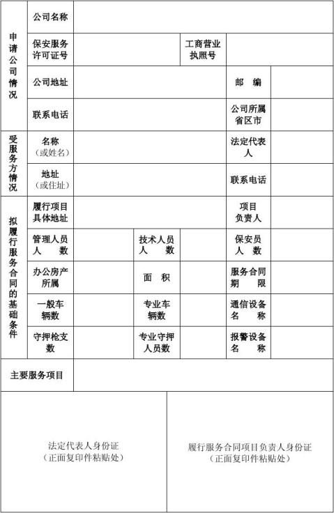 杭州单位自招保安备案